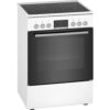 Bosch Serie 4 HKR39C220 Elektroherd mit Glaskeramik-Kochfeld und Teleskop-Auszug (2-fach) 85x60x60 cm
