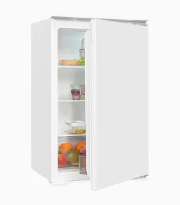 Exquisit Einbau Vollraumkühlschrank EKS130-V-040F | 129 l Nutzinhalt | Weiß I 88,0 x 54,0 x 54,0 cm I Schlepptür-Montage