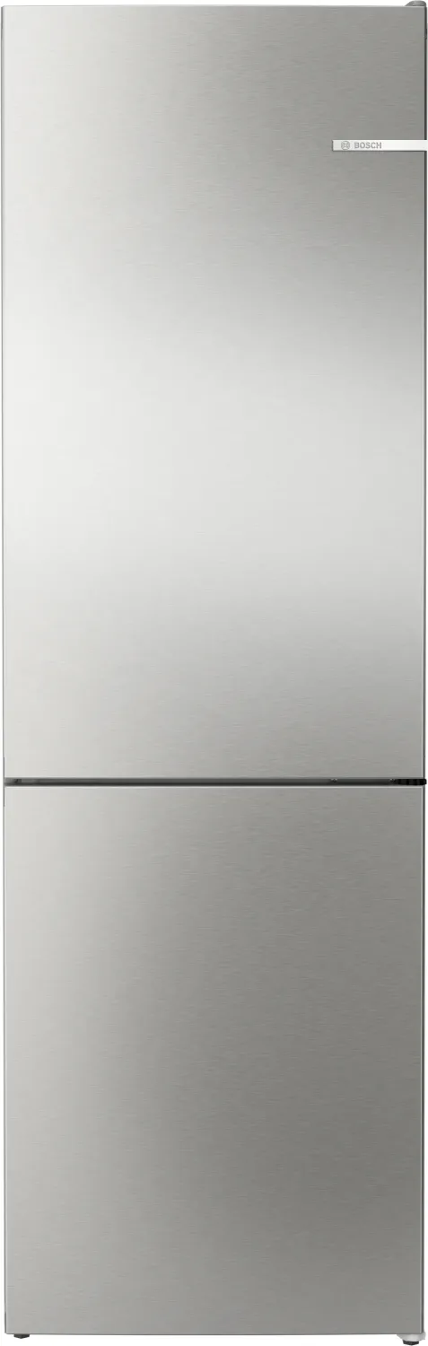 Bosch  KGN362ICF Serie 4 - Freistehende Kühl-Gefrier-Kombination mit Gefrierbereich unten - 186 x 60 cm - Gebürsteter Stahl AntiFingerprint, Total No Frost
