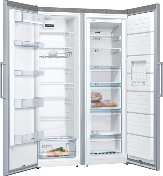 Bosch Europäischer Side by Side KAN95VLEP GSN36VLEP + KSV36VLDP + KSZ39AL00 Freistehender Kühlschrank + Freistehender Gefrierschrank