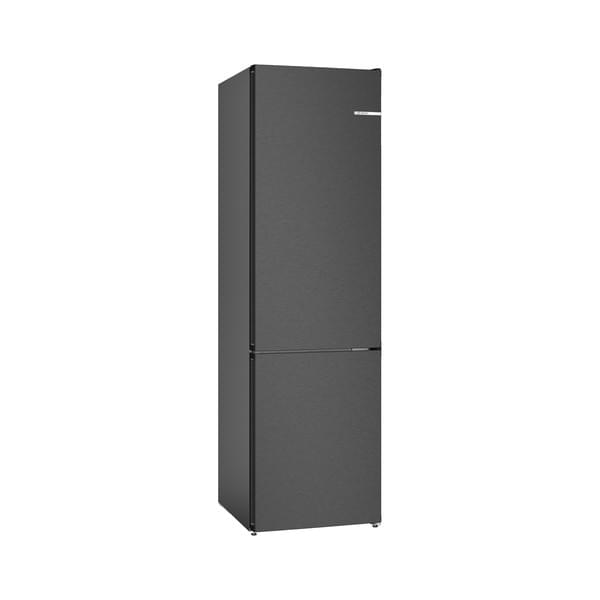Bosch EXCLUSIV Stand-Kühl-Gefrierkombination 60x203x66,5cm Zwei Kühlkreisläufe, NoFrost,  KGN39EXCF Serie 4, Gebürsteter schwarzer Stahl AntiFingerprint. **Cashback 100 Euro Technik-Bonus