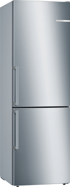 Bosch  KGE368ICP Serie 6 - Freistehende Kühl-Gefrier-Kombination mit Gefrierbereich unten - 186 x 60 cm - Gebürsteter Stahl mit Anti-Fingerprint