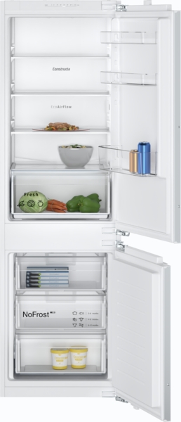 Constructa NoFrost Einbau-Kühl-Gefrierkombination CK786EFE0, 177,2cm, Festtüre, Mit NoFrost und Frischhaltesystem.
