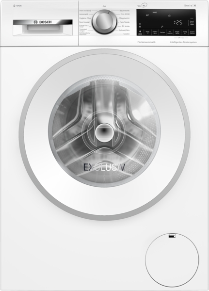 Bosch Exklusiv Waschmaschine 10 kg, 1.600U/min. WGG256F7AT Serie 6, i-DOS misst und dosiert automatisch die exakt benötigte Wasser- und Waschmittelmenge.