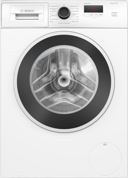 Bosch Exklusiv Waschmaschine 7 kg WGE02490 Serie 2, Perfekte Ergebnisse in weniger als der halben Zeit.