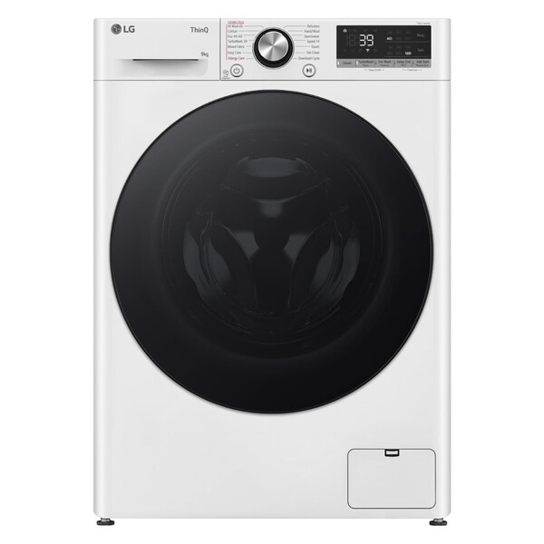 LG F2V7SLIM9 Tiefe: 47,5 cm Waschmaschine 9 kg TurboWash® 360°:  4 Wassereinsprühdüsen für schnelleres und schonenderes Waschen in nur 39 Min. (halbe Beladung)
