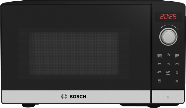 Bosch Freistehende Mikrowelle, 44 x 26 cm, Schwarz-Edelstahl Serie 2, FFL023MS2