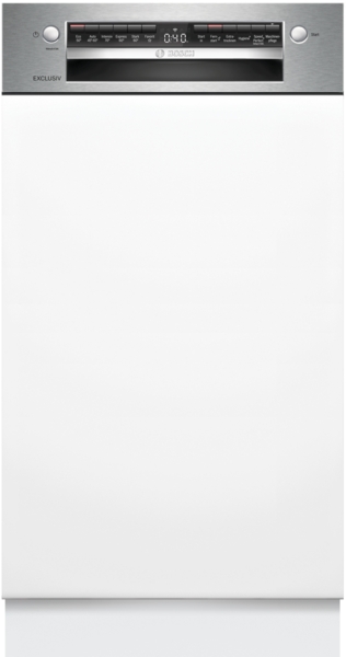 Bosch Exklusiv Einbau-Geschirrspüler integrierbar 45 cm SPI4EMS02D Serie 4. **Cashback 100 Euro Technik-Bonus