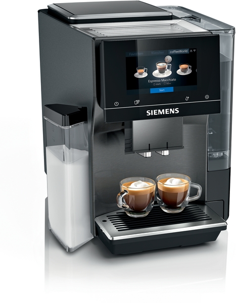 Siemens TQ717DF5 EQ700 Kaffeevollautomat. Ganz einfach schon vom Badezimmer aus, Ihren Lieblingskaffee zubereiten lassen!