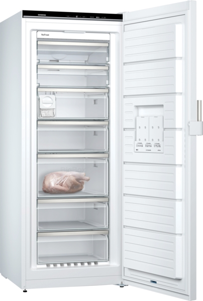 Siemens GS54NEWCV iQ500 NoFrost Stand-Gefrierschrank 1760x700x780 mm. Großzügiger Stauraum ermöglicht übersichtliches Einfrieren für Sie!