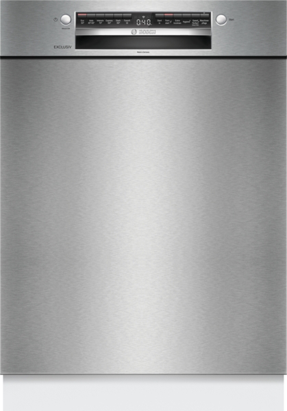 Bosch EXCLUSIV Einbau-Geschirrspüler 60 cm mit Unterbaumöglichkeit, SMU4EBS03D Serie 4. Genießen Sie strahlend sauberes Geschirr bei jedem Spülgang!