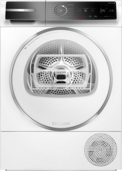 Bosch EXCLUSIV Serie 8, Wärmepumpentrockner, 9 kg WQB246D91. Vertrauen Sie auf Leistung, die Kleidung schonend pflegt! Cashback 100 Euro Technik-Bonus** 5 Jahre Garantie*