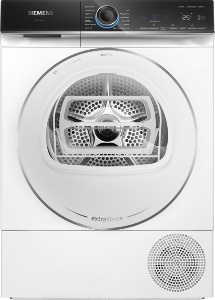 Siemens WQ46B2D91 iQ700 Wärmepumpentrockner 1 - 9 kg. selfCleaning Condenser. Vertrauen Sie auf Leistung, die Kleidung schonend pflegt!